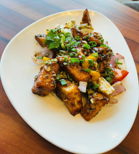 Paneer Chilli Skewer
